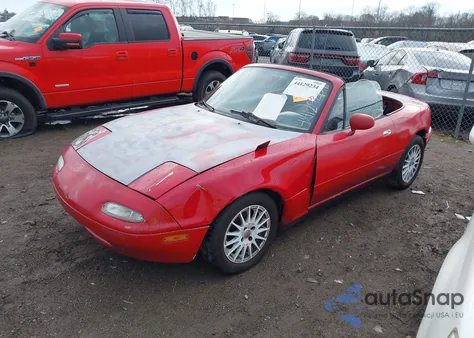 1991 Mazda Mx-5 Miata из США, поврежденный, VIN JM1NA3515M0201811